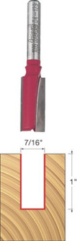 Freud 04-129 7/16" Diameter Double Flute Straight Bit