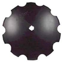 Disc Blade - 36" x 12.5MM, Notched, 2-1/4" Square x 2-1/2 Round Axle