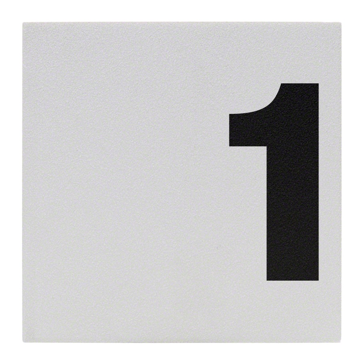 1 Offset Ceramic Skid Resistant Tile Depth Marker 6 Inch x 6 Inch with 4 Inch Lettering