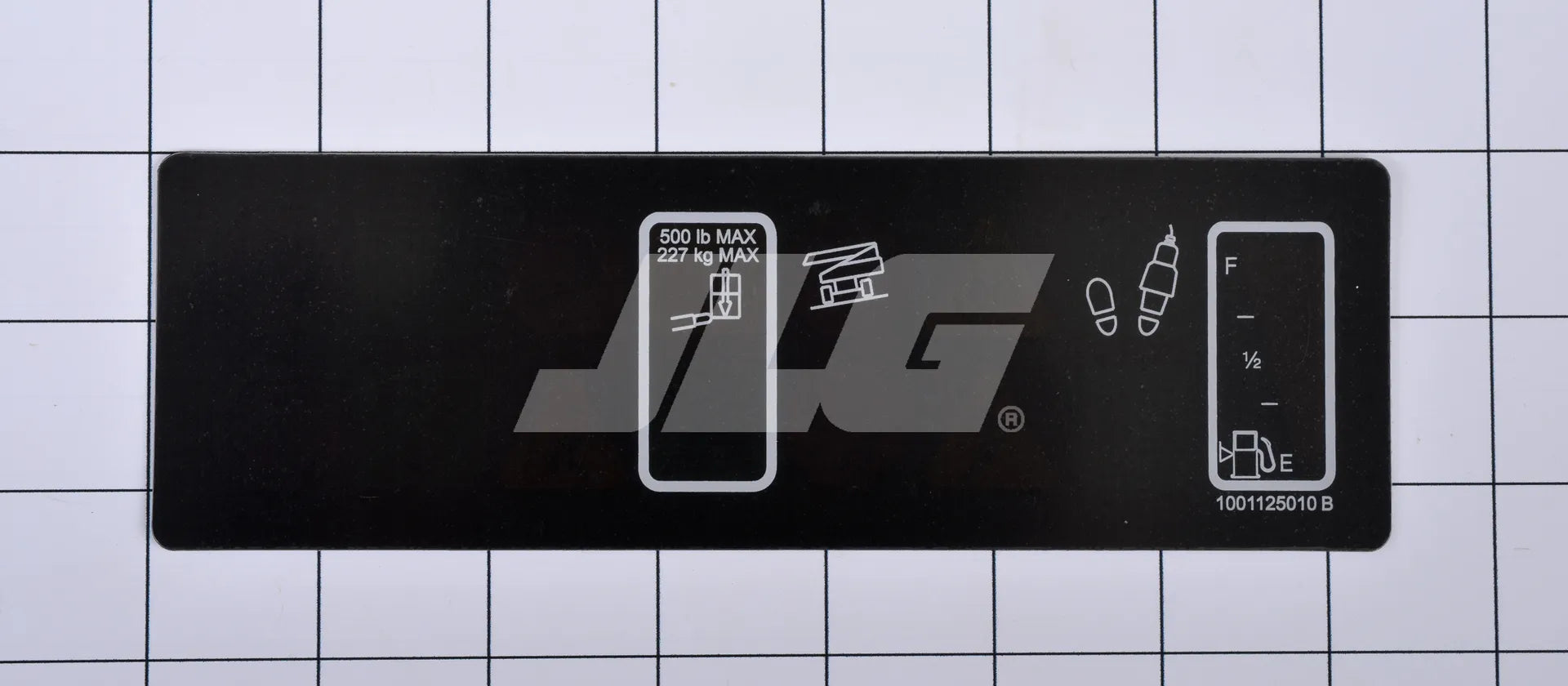 JLG Part # 1001125010 – Platform Display Decal