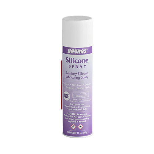 Haynes 100 Food Grade Silicone Lubricating Spray 11 oz. Can, 12 Cans/ Carton