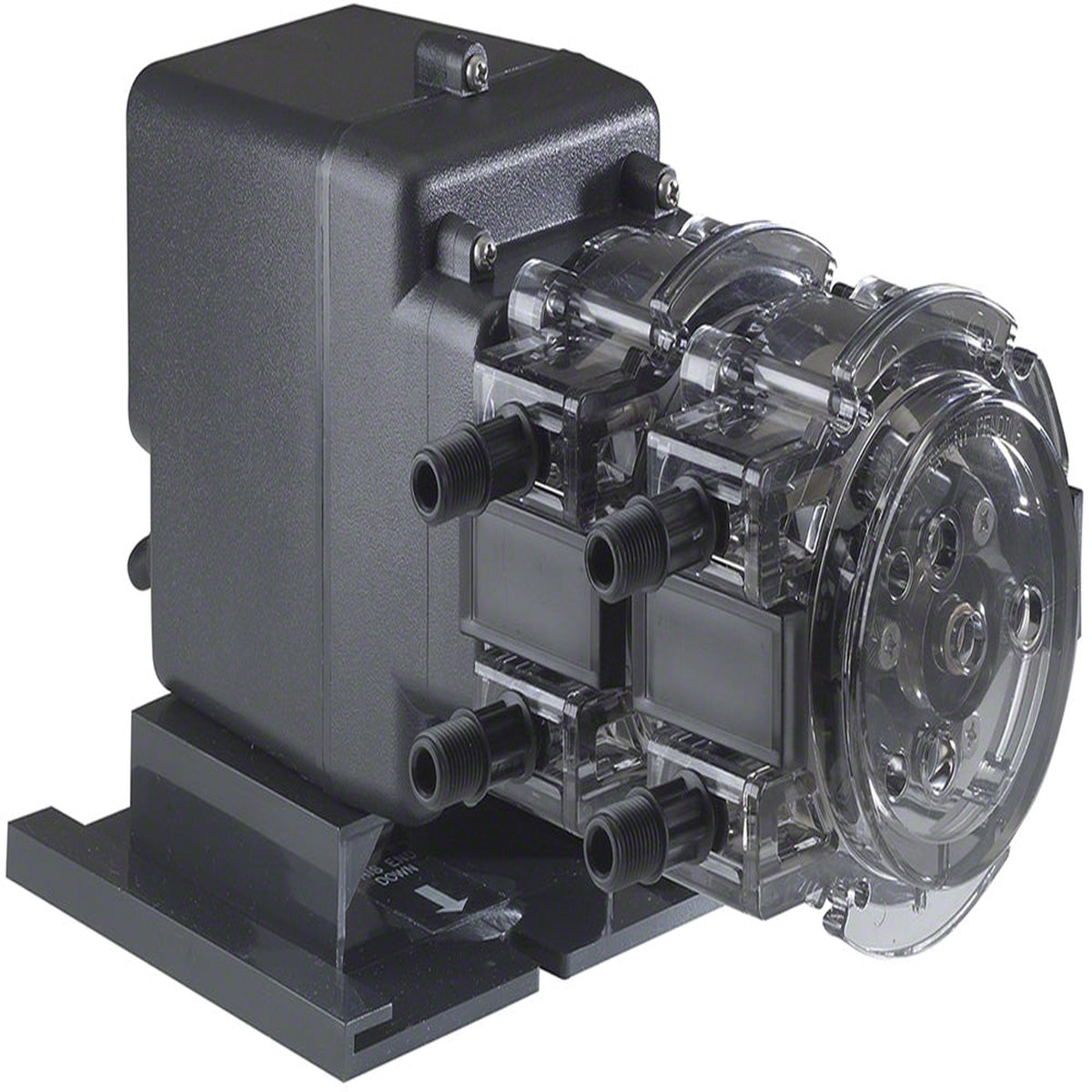 100DMP4 Double Head Fixed Flow Pump - 25 PSI 70 GPD 120 Volt - 1/4 Inch Standard Tubing