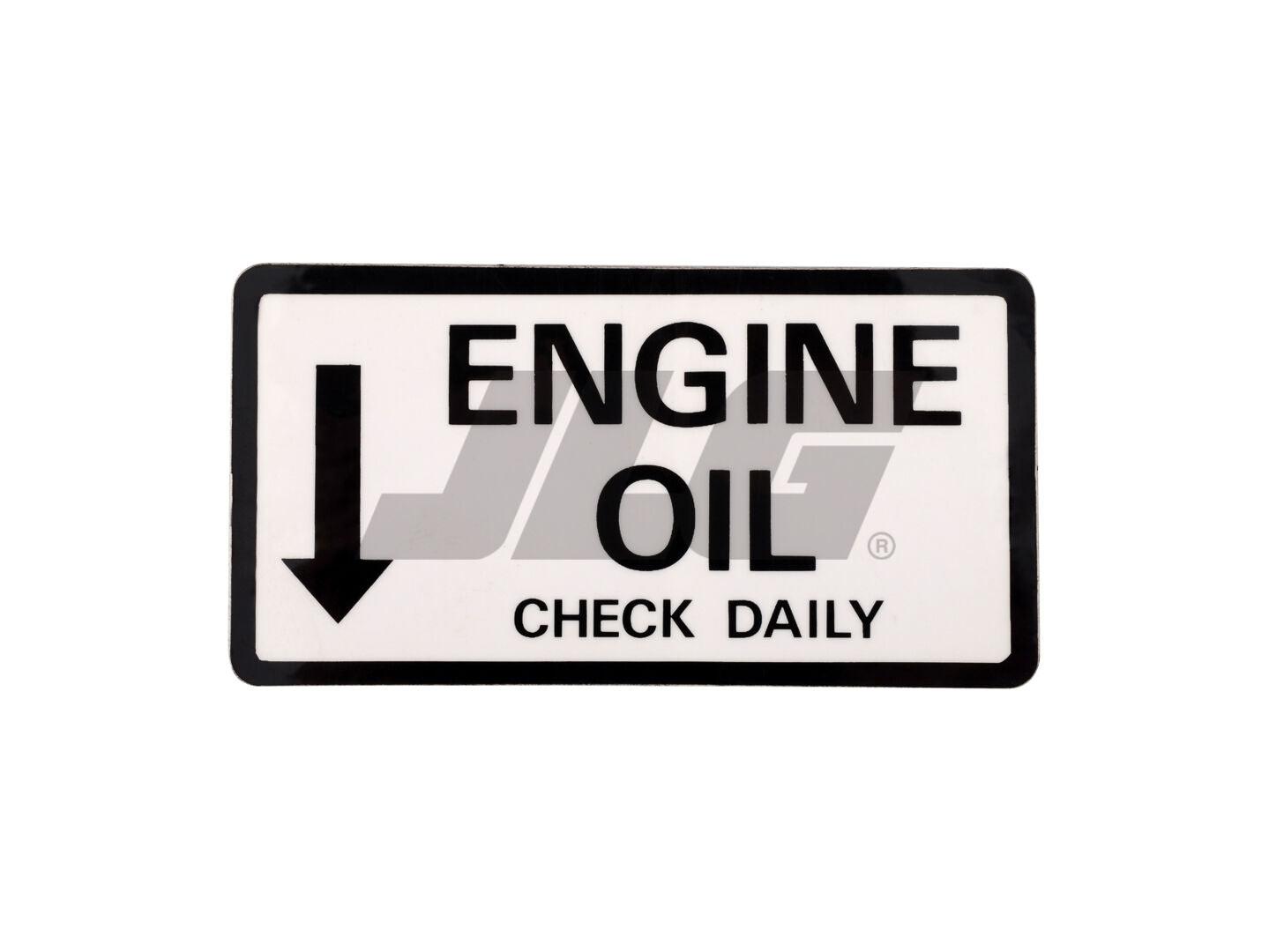10121317 Decal, Engine Oil | JLG
