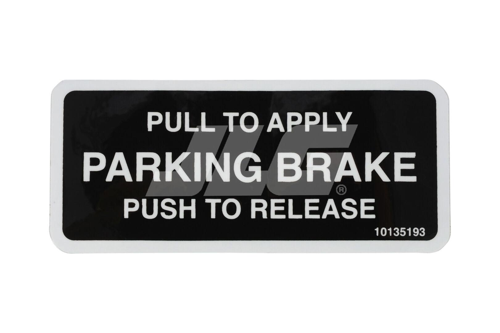 10135193 Decal, Parking Brake | JLG