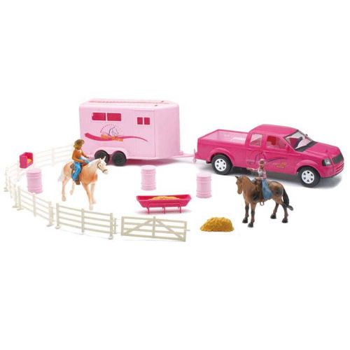 Pink Truck and Trailer Sunshine Ranch Set