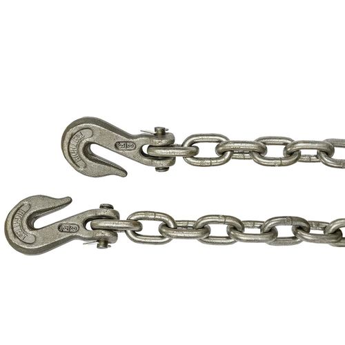High Test Chain with Clevis Hooks, 3/8 In. x 10 Ft.