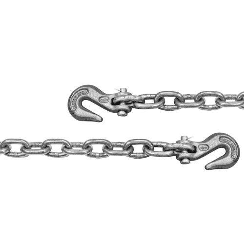 High Test Chain with Clevis Hooks, 3/8 In. x 16 Ft.