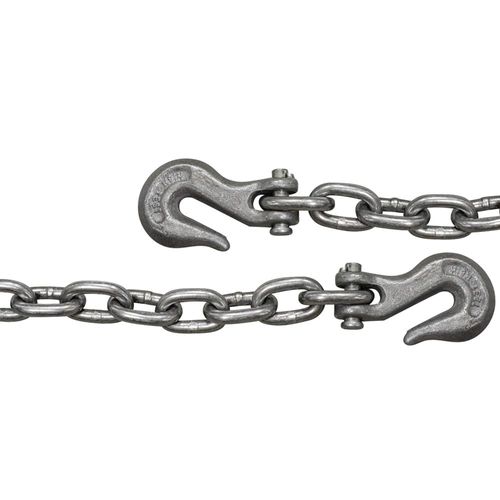 High Test Chain with Clevis Hooks, 3/8 In. x 20 Ft.