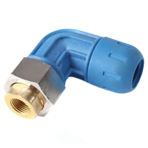 FastPipe 90° Reducing Elbow for Aluminum Pipe, Blue