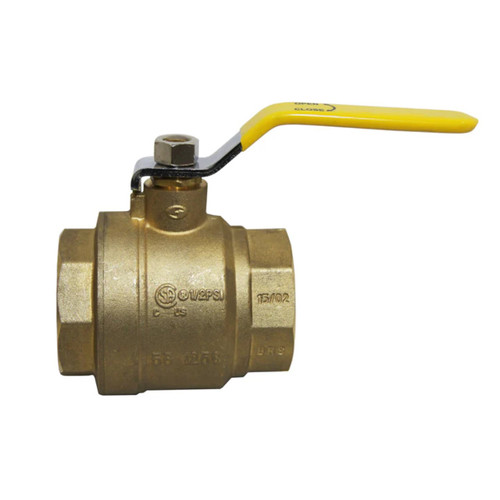 Chandler Equipment 1037-0050 1/2 in. Full Port Gladiator Brass Ball Valve, FNPT X FNPT