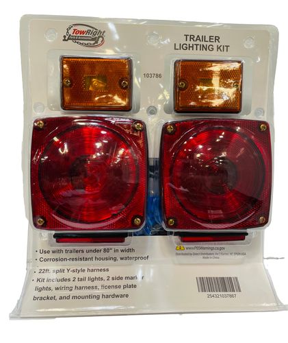 Lighting Kit For Trailers (Under 80 Inches Wide)