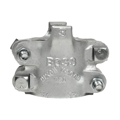 Dixon Boss 350 Clamp 2 1/2 in. Hose ID Zinc Plated Iron 4 Bolt and 4 Finger