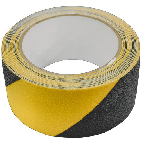Black & Yellow Anti-Slip Tape 2" x 16', Matte Finish