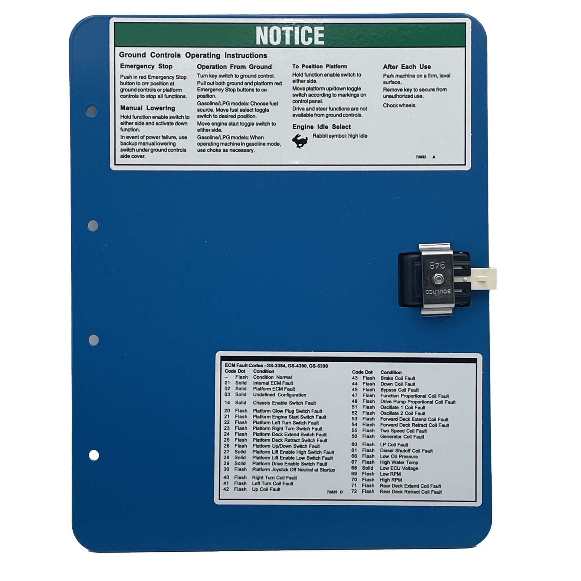 Genie Part # 104960GT – Assy Control Panel Door