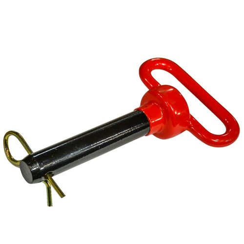 Red Handle Plastic Coated 7/8" x 4-1/4" Hitch Pin