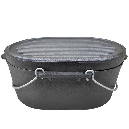 Carolina Cooker 12 qt.Preseasoned Oval Roaster