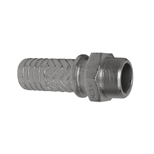 Dixon Boss Male Stem, 2 in. Hose Shank x 2 in. MNPT, Plated Iron