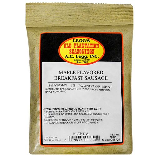AC Legg Blend #8 Maple Sausage Seasoning (10 oz.)