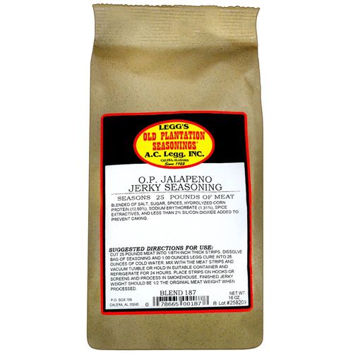 AC Legg Blend #187 JalapenoJerky Seasoning (16 oz.)