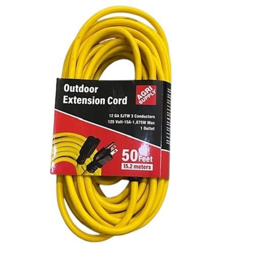 50 ft, Outdoor Extension Cord, 14 Gauge