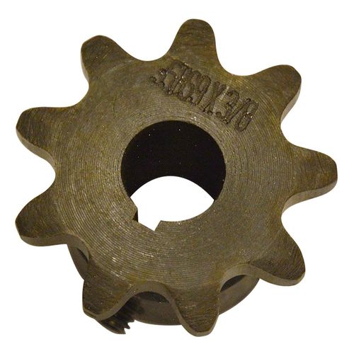 Roller Chain Sprocket with Keyway, 9 Teeth, 35 Lbs.
