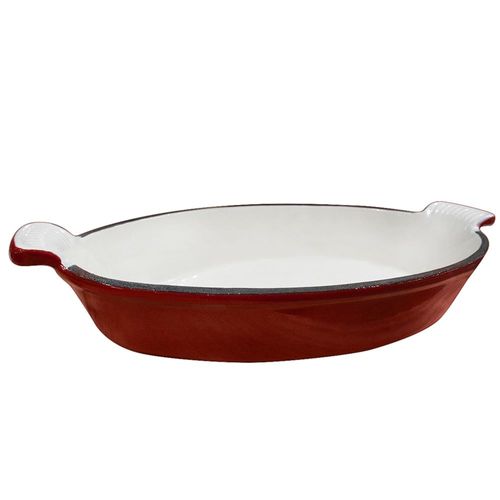 Carolina Cooker Oval Enamel Cast Iron Baking Pan, 9.5" x 6.5"