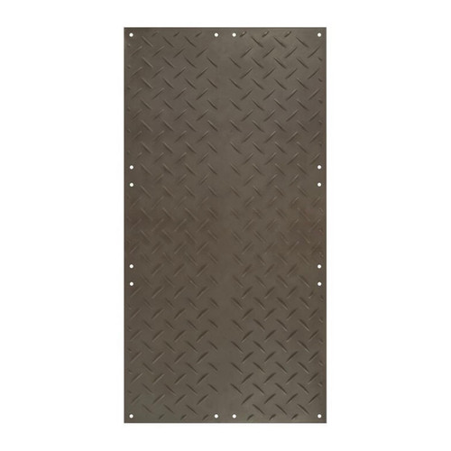 Checkers AlturnaMAT AM48S1 4 ft. x 8 ft. Ground Protection Mat w/ Smooth Bottom, 120 Ton Load Cap., Black