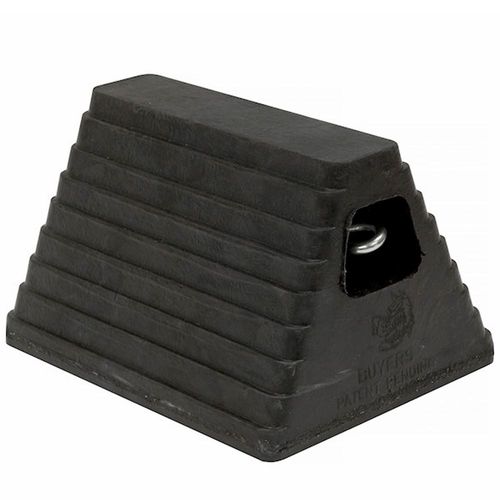 Rubber Wheel Chock with Eye Bolt 10" (L) x 8" (W) x 6" (H)
