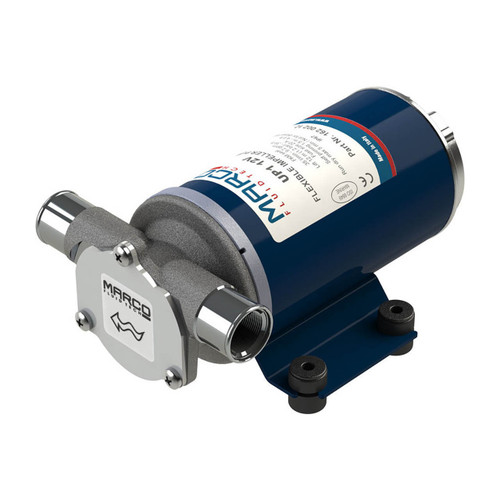 Marco UP1 12V Water Transfer Pump w/Flexible Rubber Impeller , 9.2 GPM