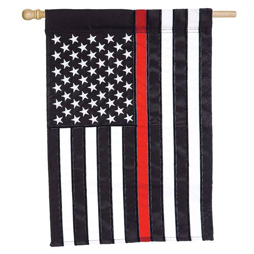Thin Red Line House Flag 44 in. x 28 in.