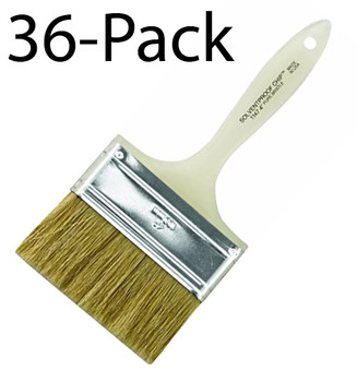 Wooster Genuine 4" Solvent-Proof Chip Paintbrush 36-Pack, 1147-4-36PK