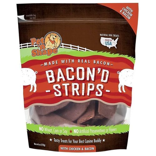 Pet-N-Shape Bacon'd with Chicken Strips, 6 Oz.