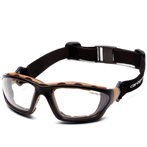 Carhartt Carthage Goggles-Black/Tan w/ Clear Anti-Fog Lens