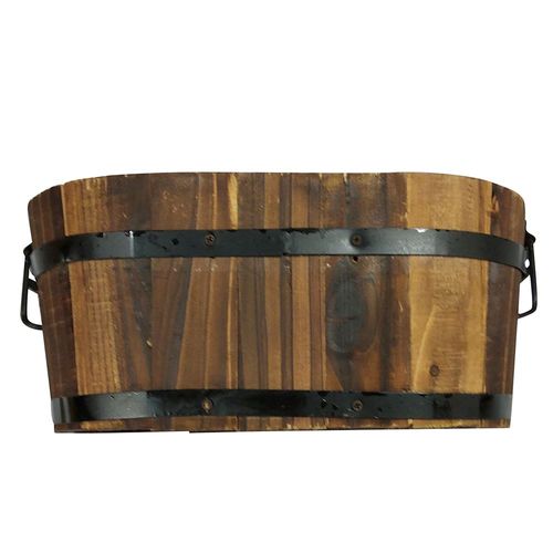 DeVault Enterprises 12 x 7 x 5 Oval Barrel Planter