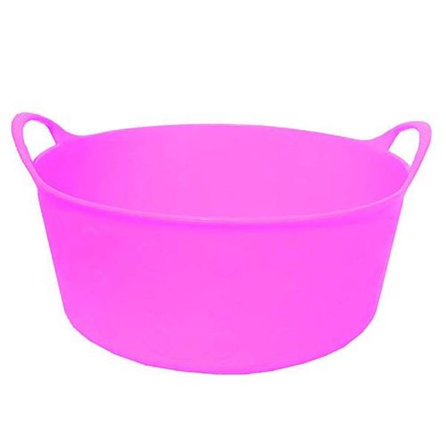 Multi Purpose Flexible Short Flex Tub 4 Gallon Pink