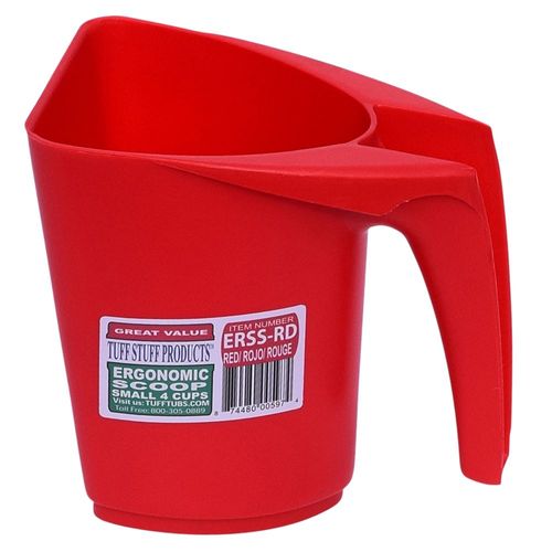 Feed Scoop, 8 Cup, Red