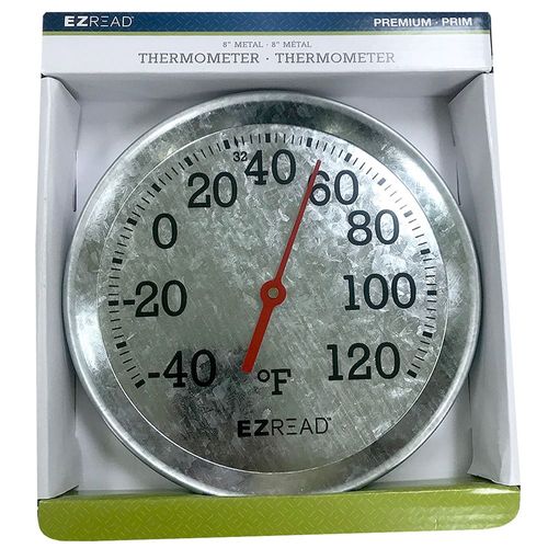 EZ Read™ Thermometer, 8 inches, Metal
