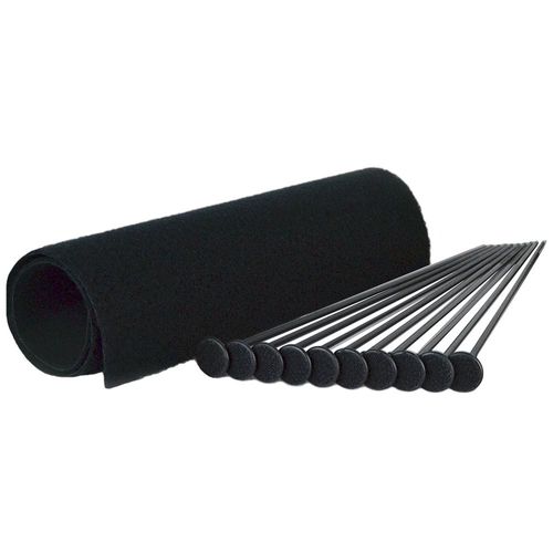 Small Rifle Rod Kit, 10 Rods, Black
