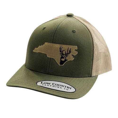 Low Country NC Deer, Moss/Khaki Snapback Hat