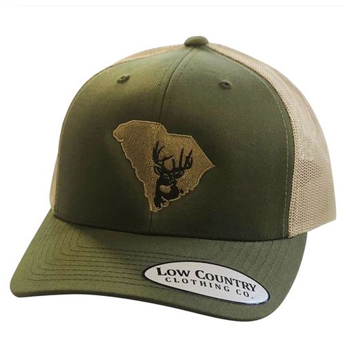 Low Country SC Deer, Moss/Khaki Snapback Hat