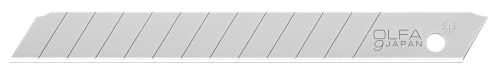 Olfa 5010 AB-10B 9mm Snap-Off Silver Blade, 10-Pack