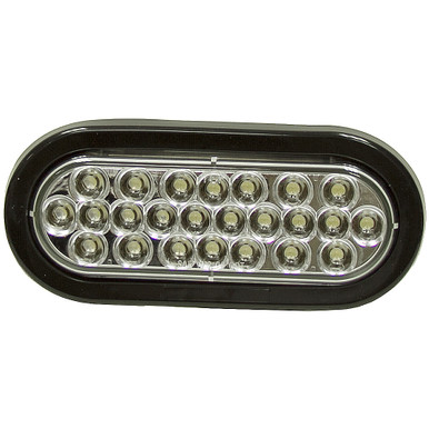 6.5" Oval Clear 24 LED Strobe Light Buyers Products SL65CO