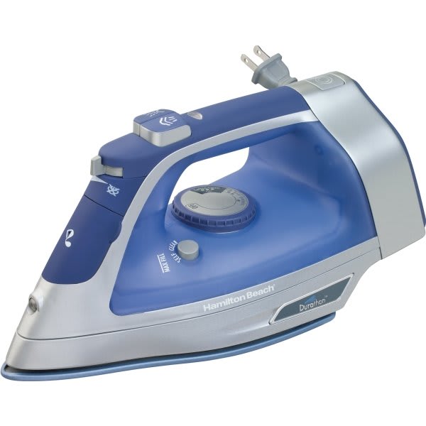 Hamilton Beach Durathon Retractable Cord Iron 3 Way Auto Shutoff Steam Case Of 2