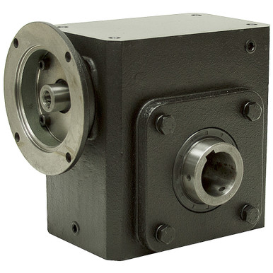 30:1 Right Angle Cast Iron Worm Gear Reducer 3.66 HP 56C Hollow Output Worldwide HDRF-325-30-H-56C