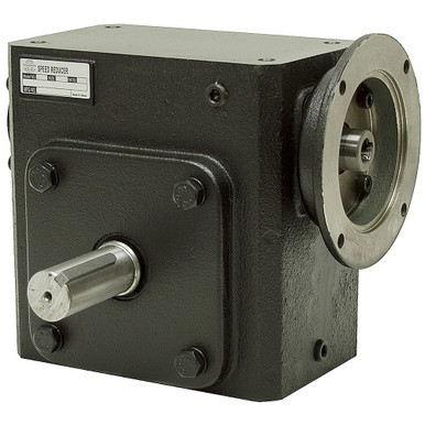 60:1 Right Angle Cast Iron Worm Gear Reducer 2.03 HP 145TC Left Output Worldwide HDRF-325-60-L-145TC
