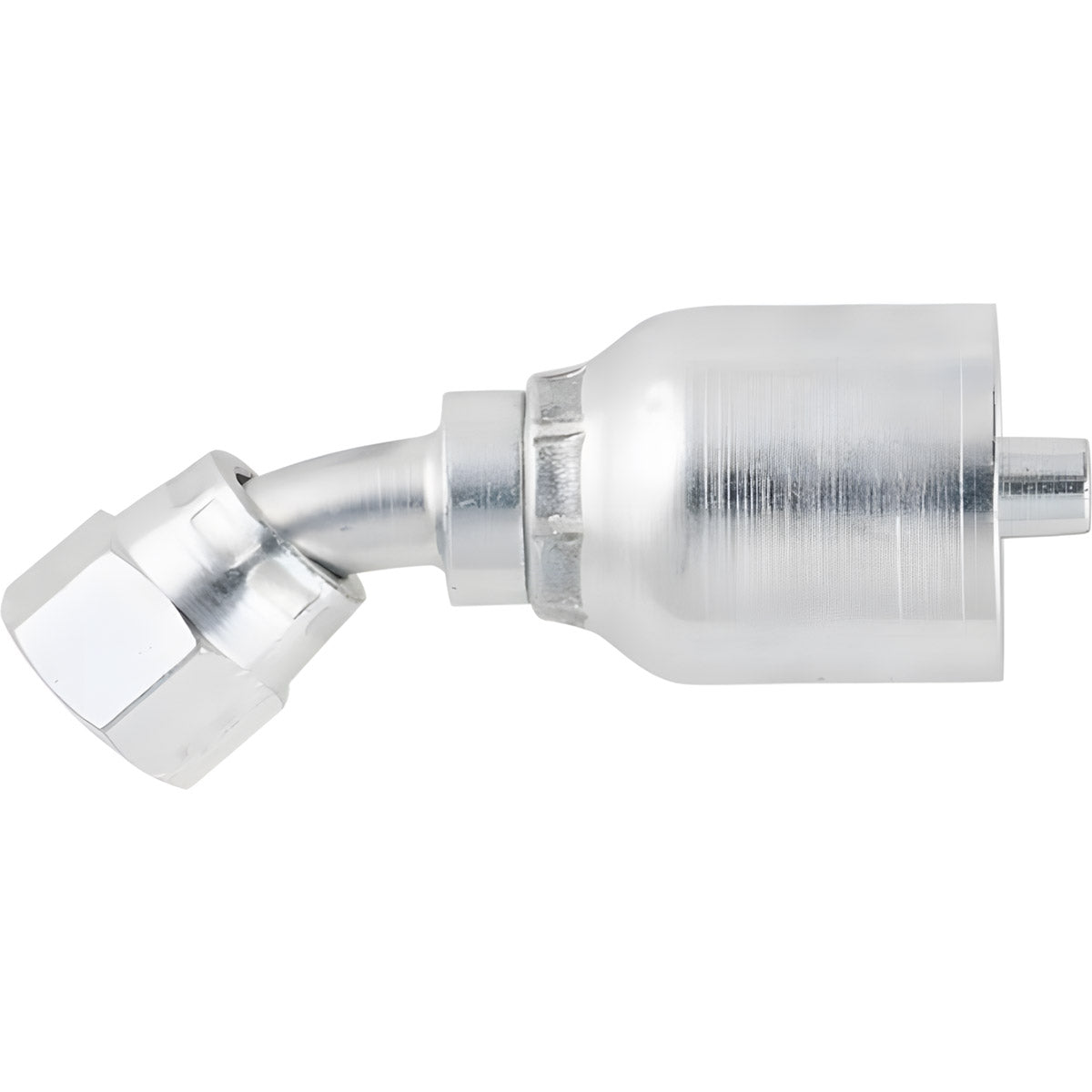 1/4 INCH HOSE X 9/16 JIC FEMALE ELBOW - 45 SWIVEL
