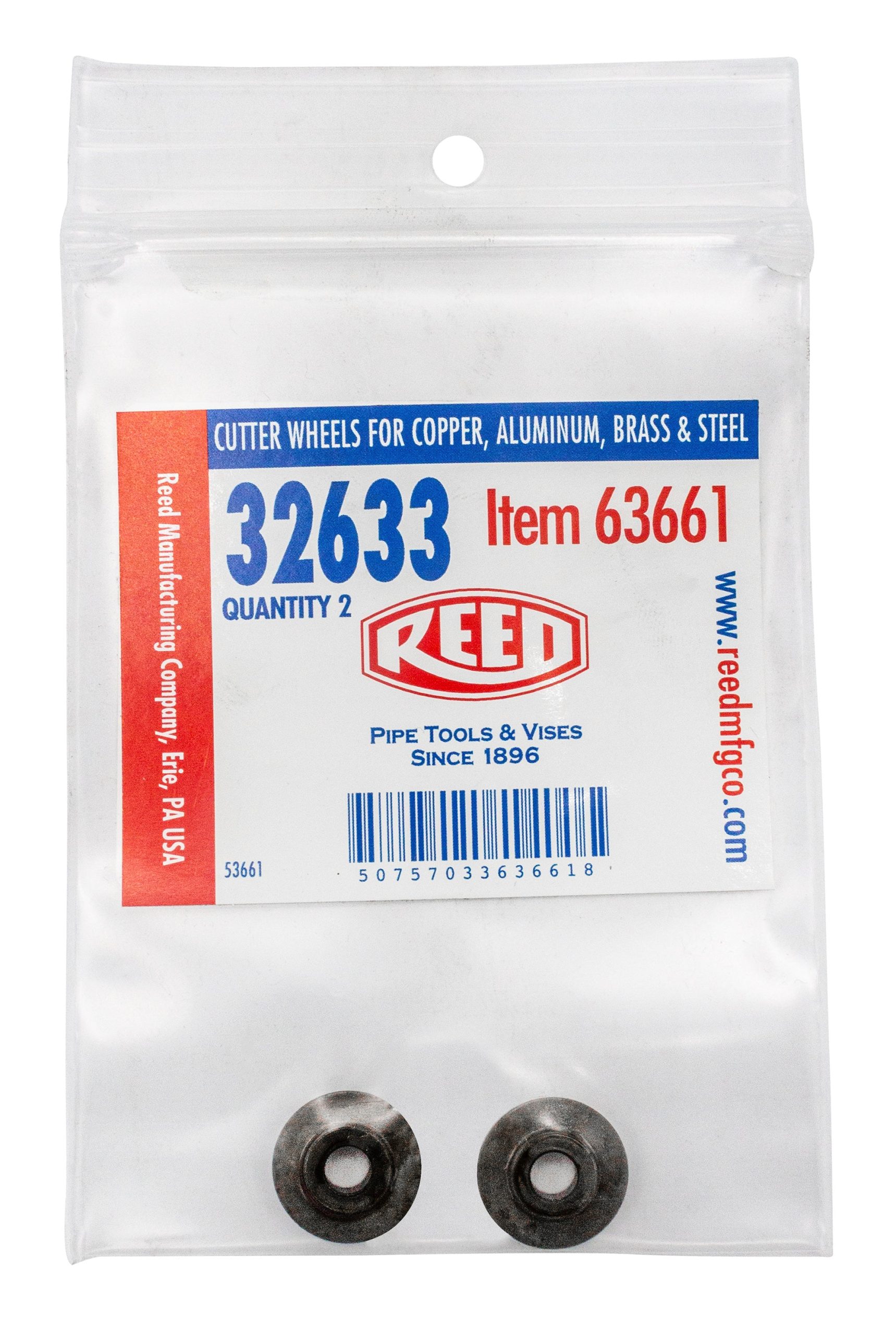 REED 2PK-32633 Cutter Wheels for Tubing Cutters, 2-Pack