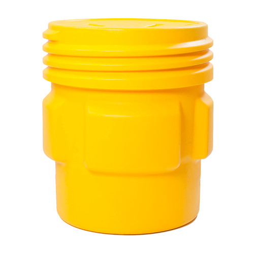 Justrite Eagle 1661 65 Gal. Lab Pack w/Screw-On Lid, Yellow
