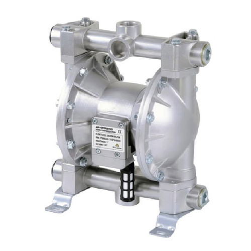 Lubeworks 1 in. Aluminum Air Operated Double Diaphragm Pump w/ Nitrile Diaphragm