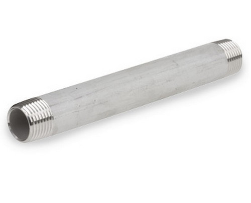 Smith Cooper 3/8 in. Schedule 40 Welded 316L Stainless Steel Pipe Nipples